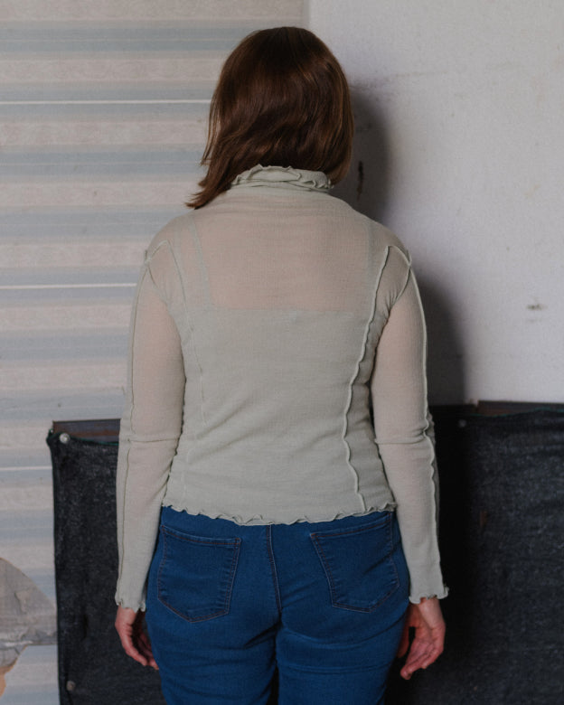OMATO TURTLENECK - BRUN GREEN