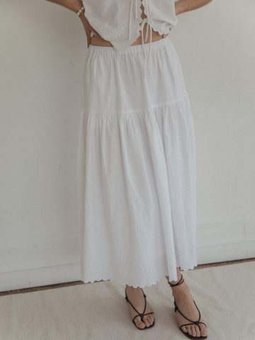 EMILY SKIRT - SALT