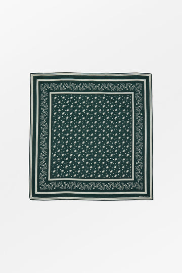 CLASSIC SCARF 90x90 - PINE GREEN