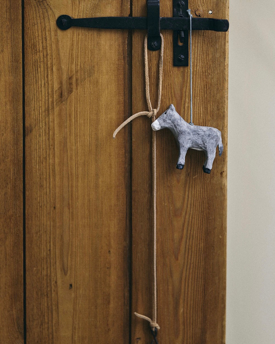 ORNAMENT - PAPER MACHE - DONKEY