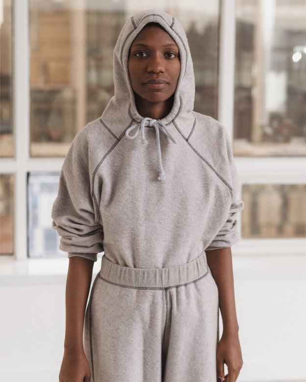 FOLD SWEATPANTS - GREY MELANGE