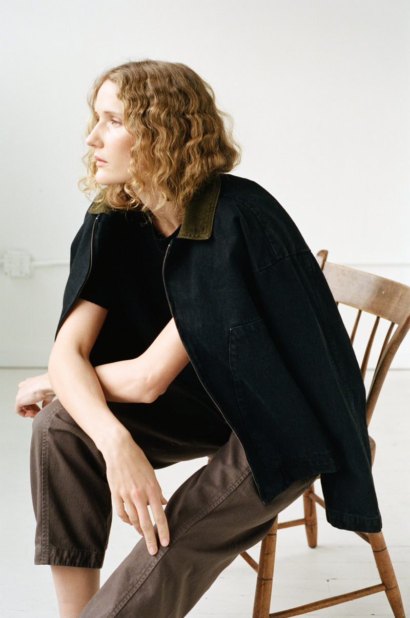STUDIO COAT - WASHED BLACK