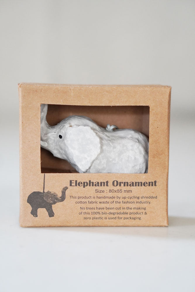 ORNAMENT - PAPER MACHE - ELEPHANT