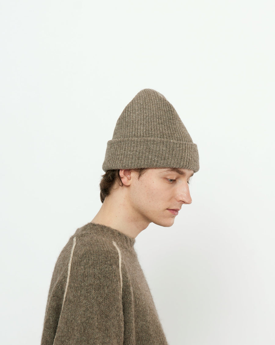 YAK WOOL BEANIE - TAUPE
