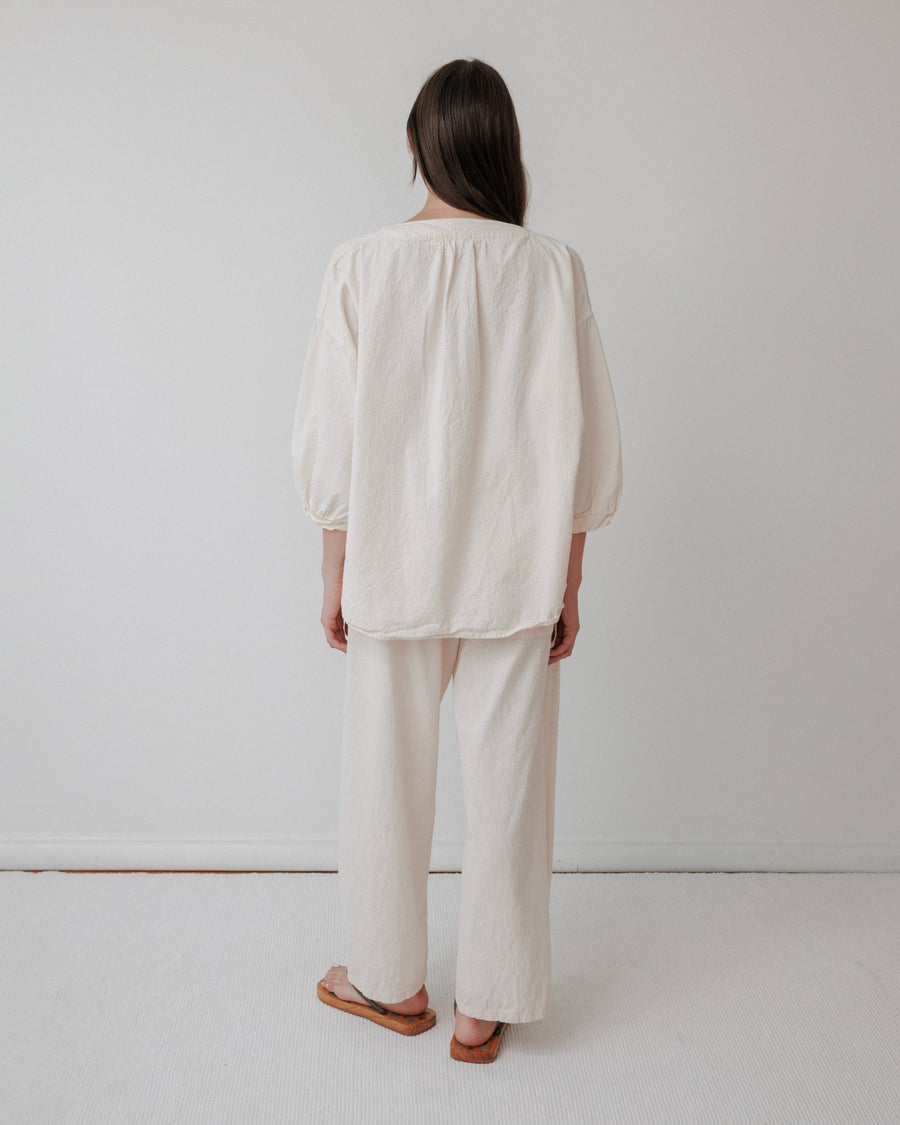 WOVEN POPOVER - NATURAL