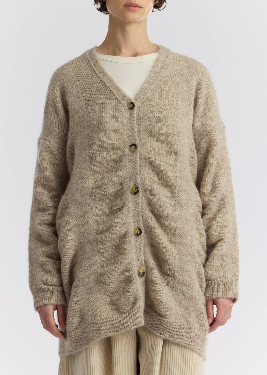 WATERFALL CARDIGAN - NATURAL