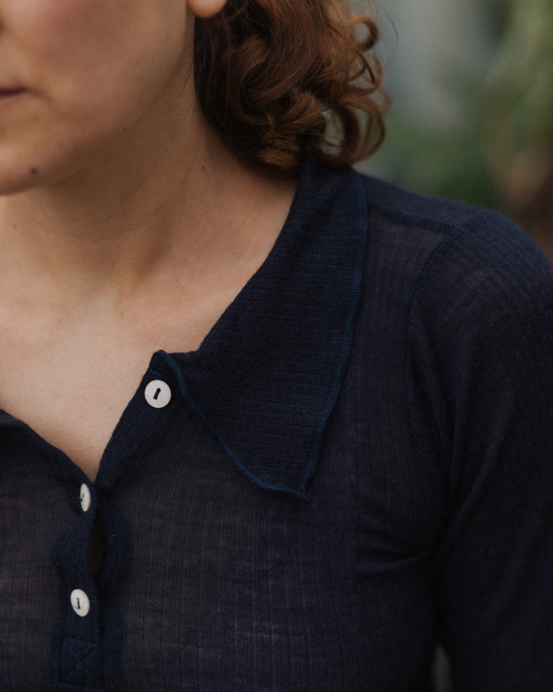 DUAL LONGLSEEVE TEE - MURANO NAVY