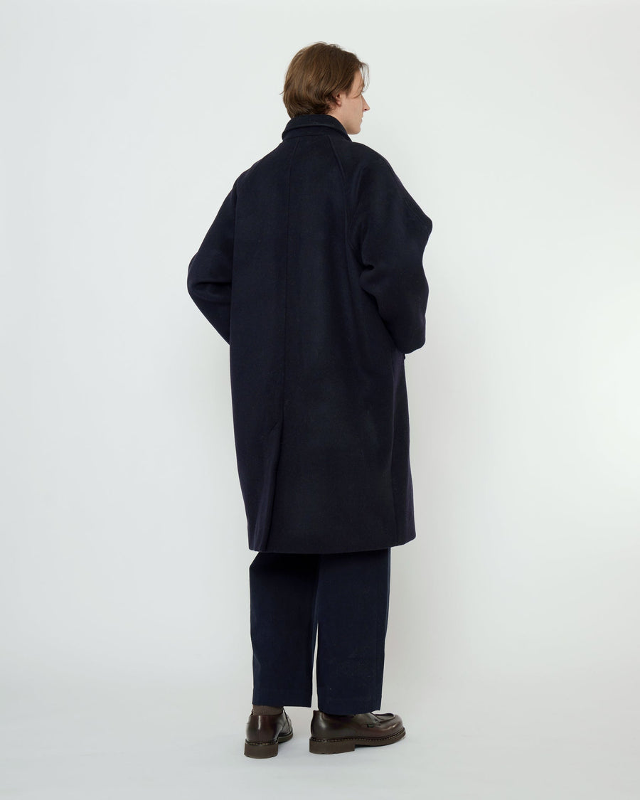 WOOL DUSTER - NAVY BLACK