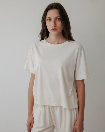 BOXY TEE - NATURAL