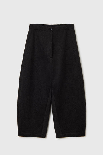 WOOL CURVED PANTS - JAVA