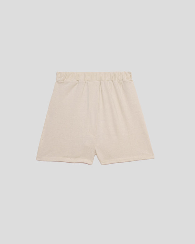 WILD SILK DOMOND SHORTS - UNDYED