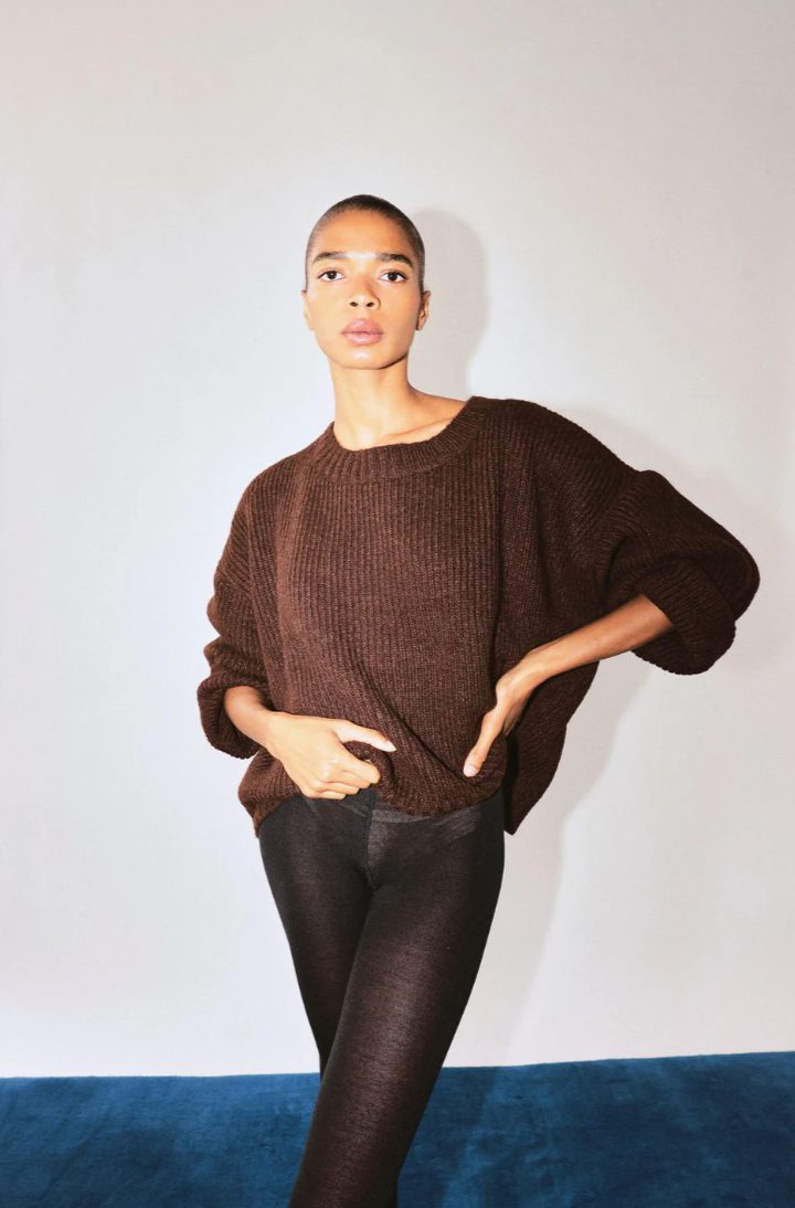 LUXE BLAKE PULLOVER - COCOA
