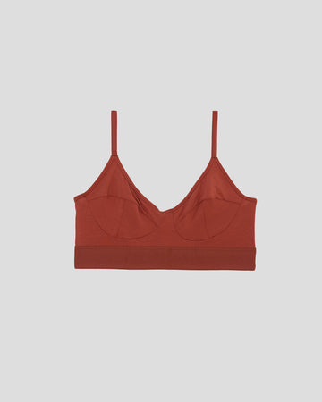 SOFT BRA - BAMBOO - BURNED RED