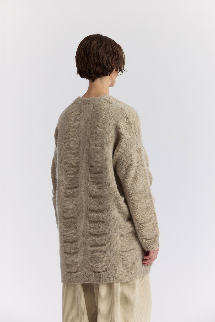 WATERFALL CARDIGAN - NATURAL