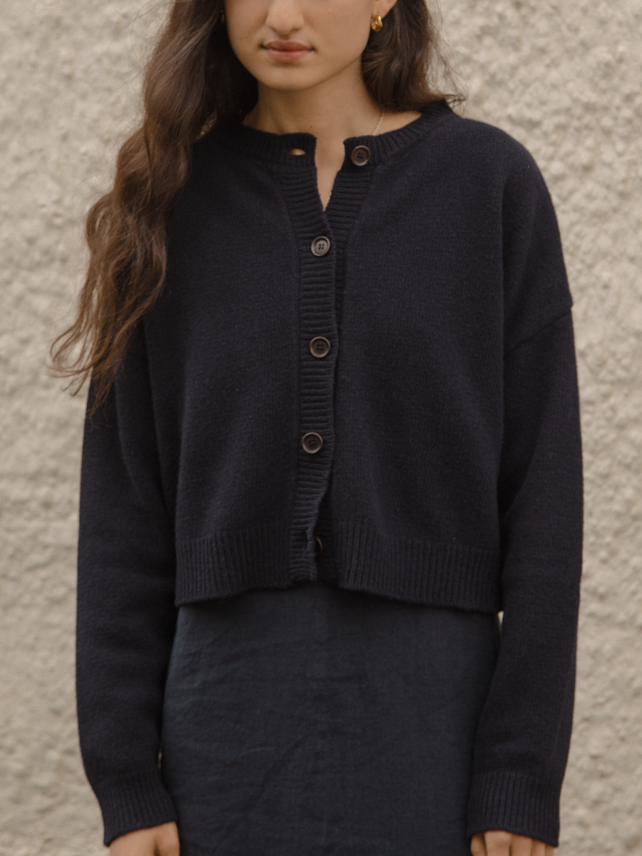GISELE CARDIGAN - NAVY