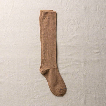 ORGANIC COTTON/YAK KNEE SOCKS - BROWN