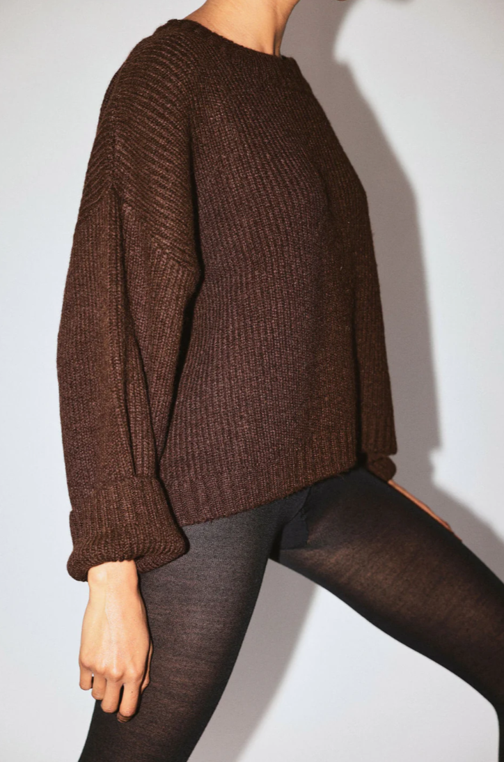 LUXE BLAKE PULLOVER - COCOA