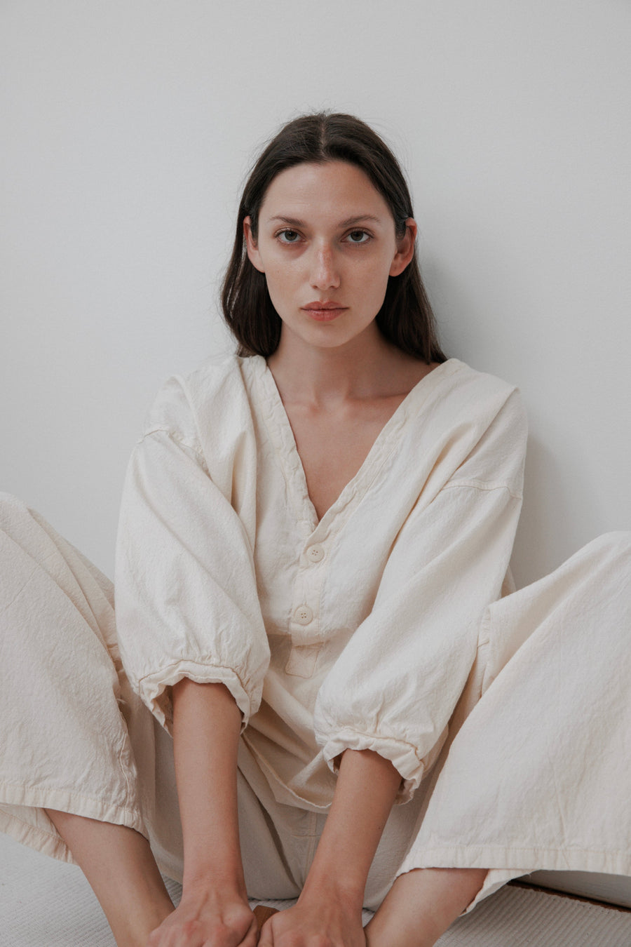 WOVEN POPOVER - NATURAL
