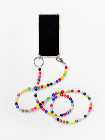 HANDYKETTE PHONE NECKLACE - SMALL PERLEN - MULTI MIX