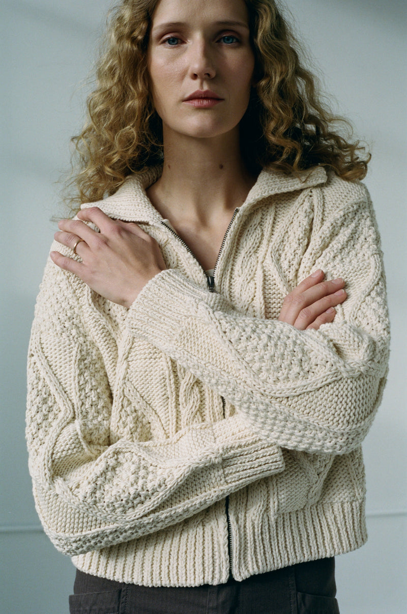 DONEGAL CARDIGAN - NATURAL