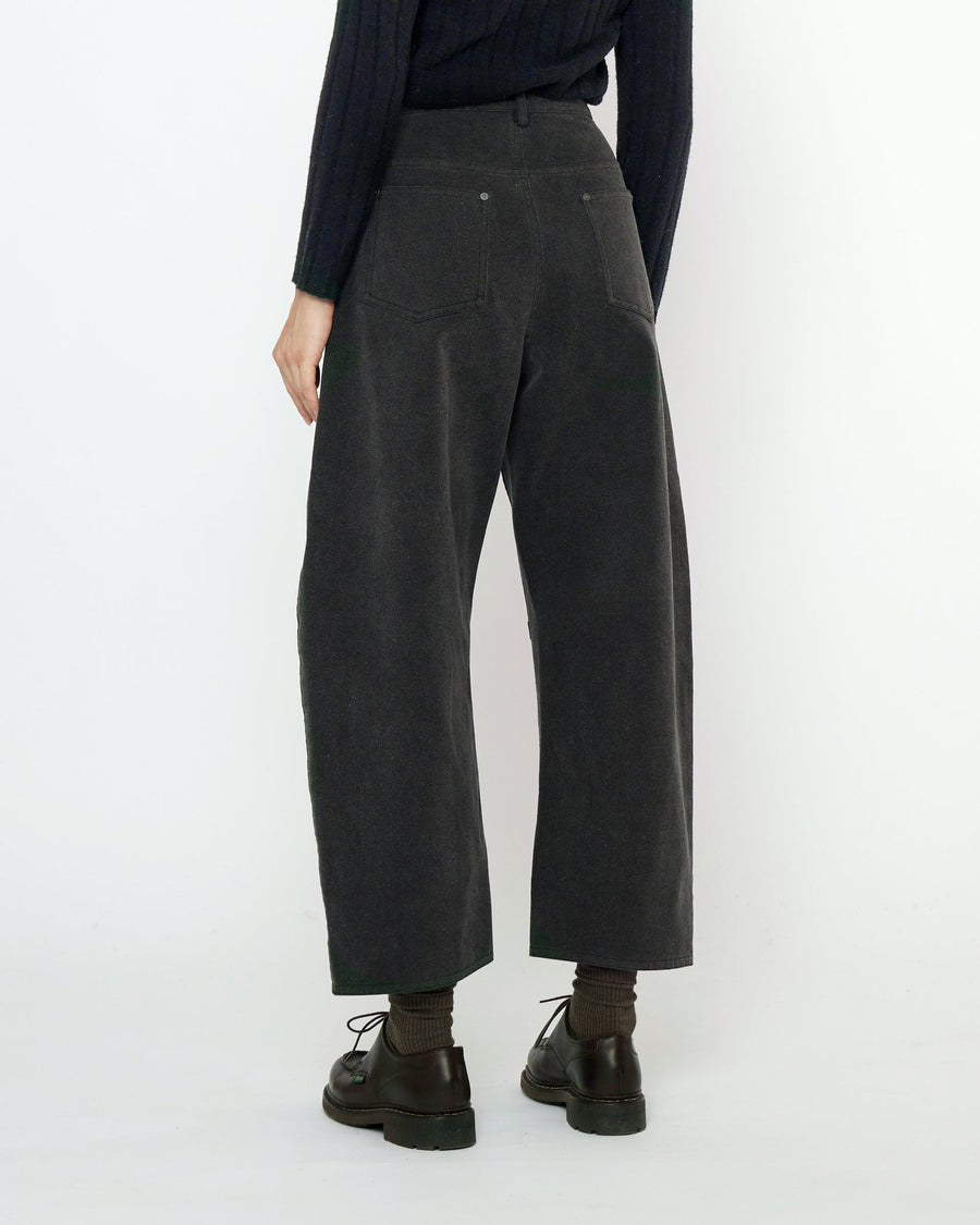 CURVE LEGGED WORK TROUSER - WASHED BLACK