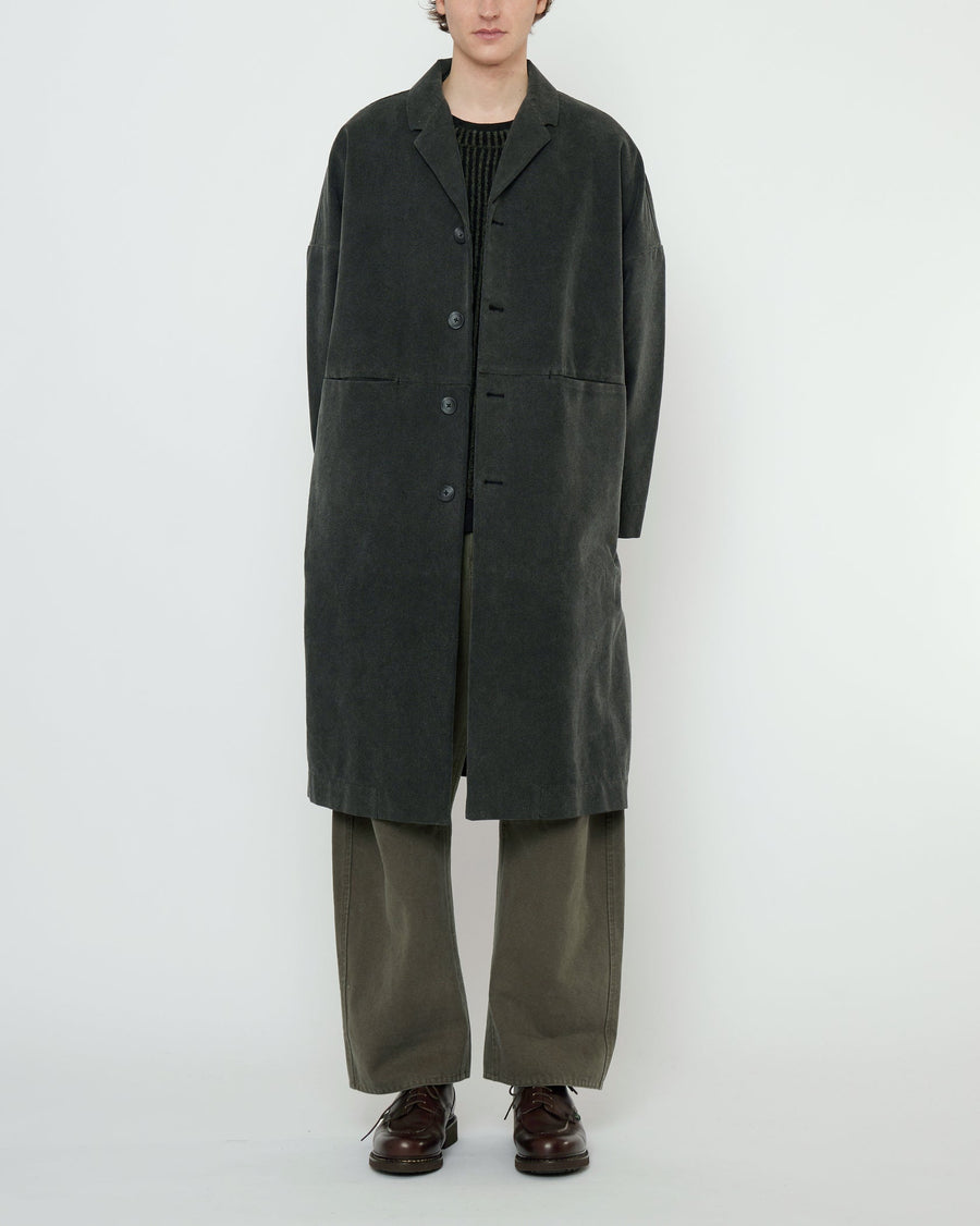 OVERSIZED BLAZER COAT  - WASHED BLACK