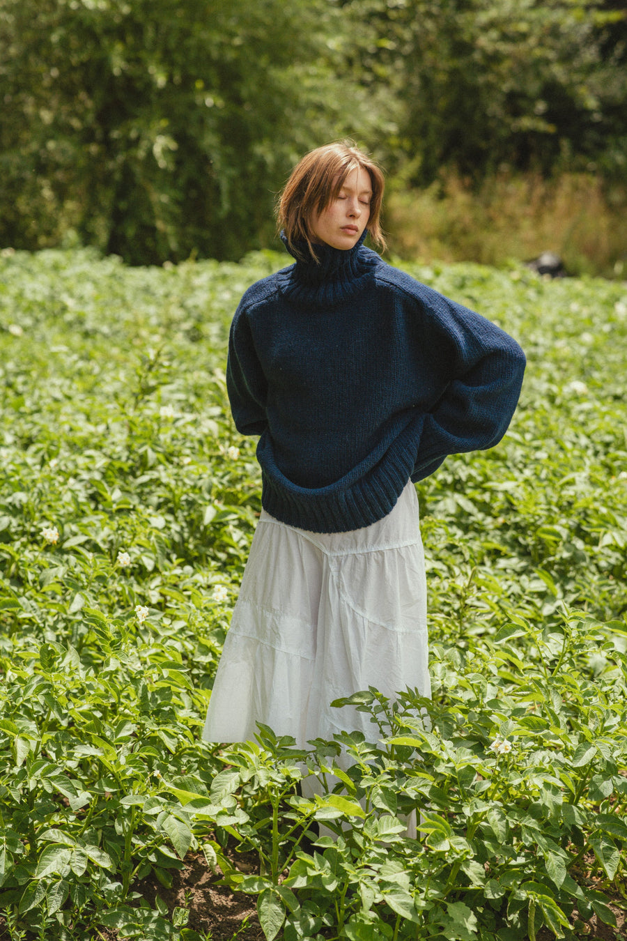 OVERSIZED RINGO SWEATER - MARINO