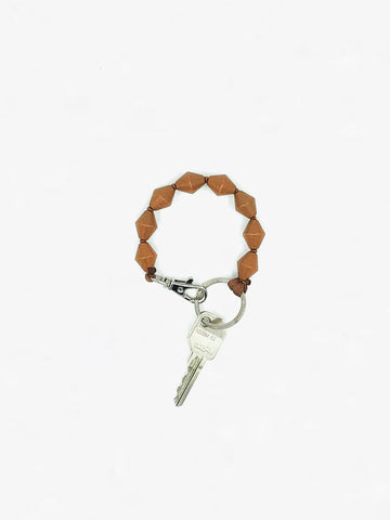 SHORT KEYHOLDER - ZICKZACK- MOCCA