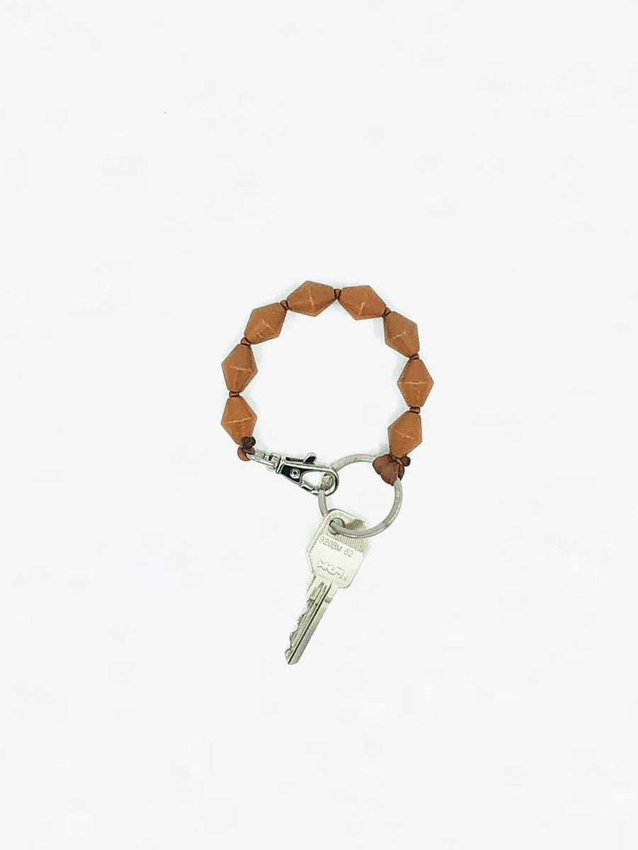 SHORT KEYHOLDER - ZICKZACK- MOCCA