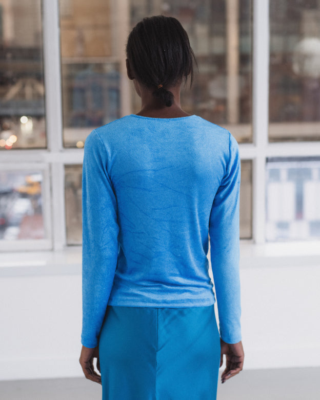 OMO LONGSLEEVE TEE - ZINN BLUE