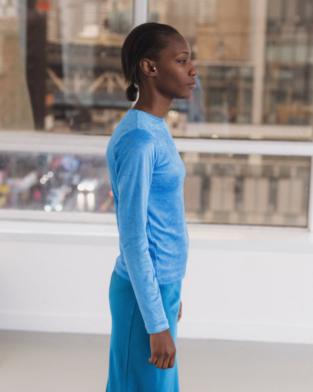 OMO LONGSLEEVE TEE - ZINN BLUE