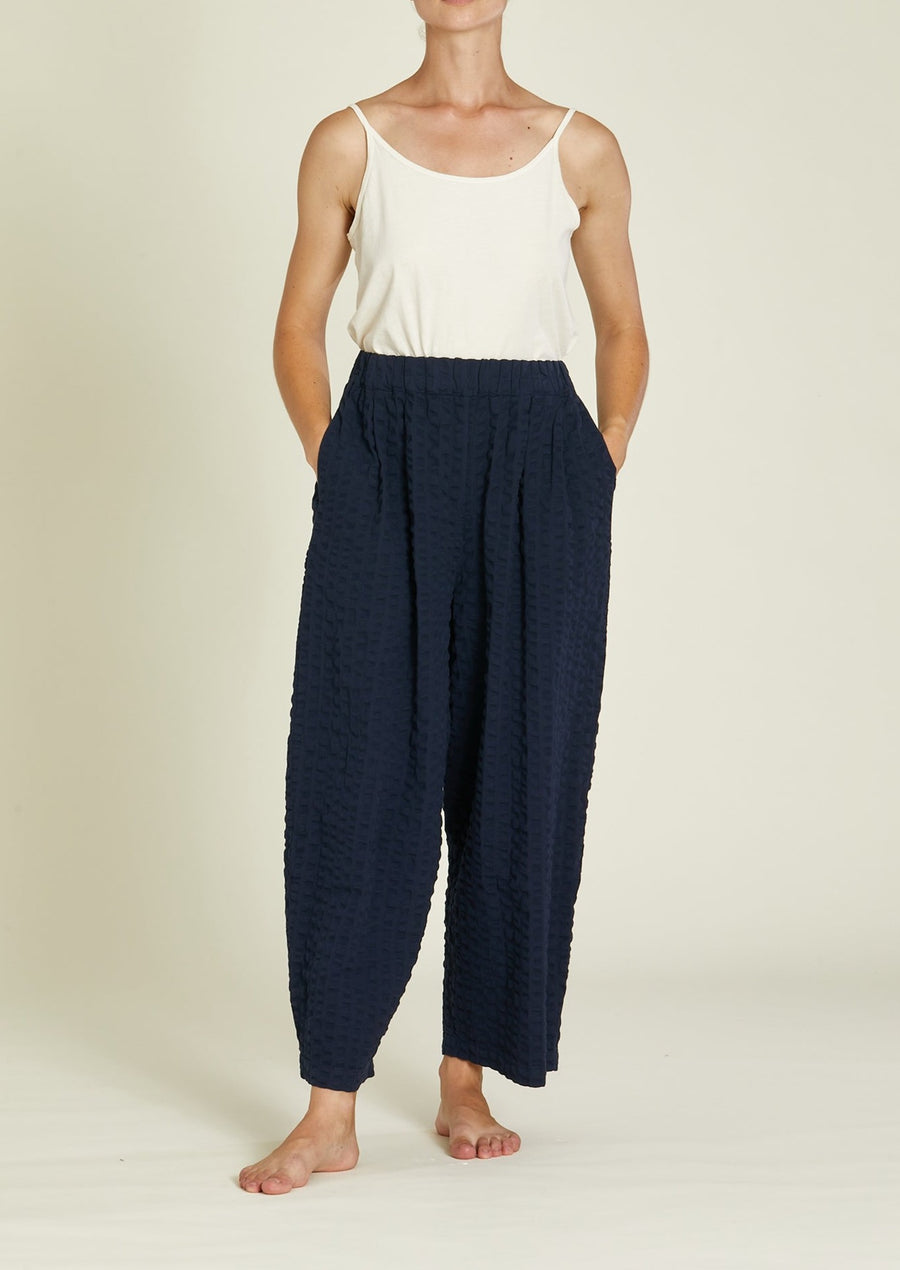 WIDE PANT - NAVY