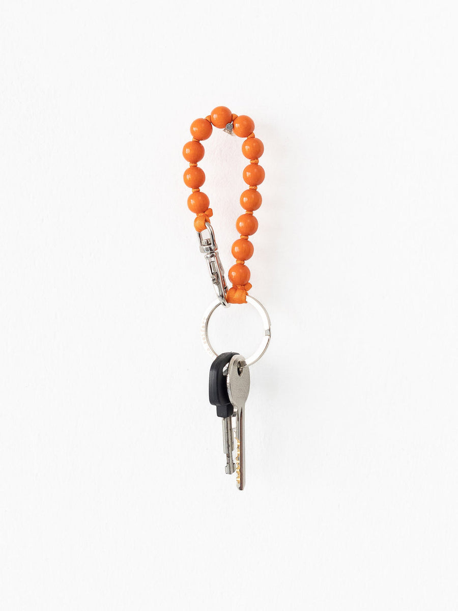 SHORT KEYHOLDER - SMALL PERLEN - ORANGE