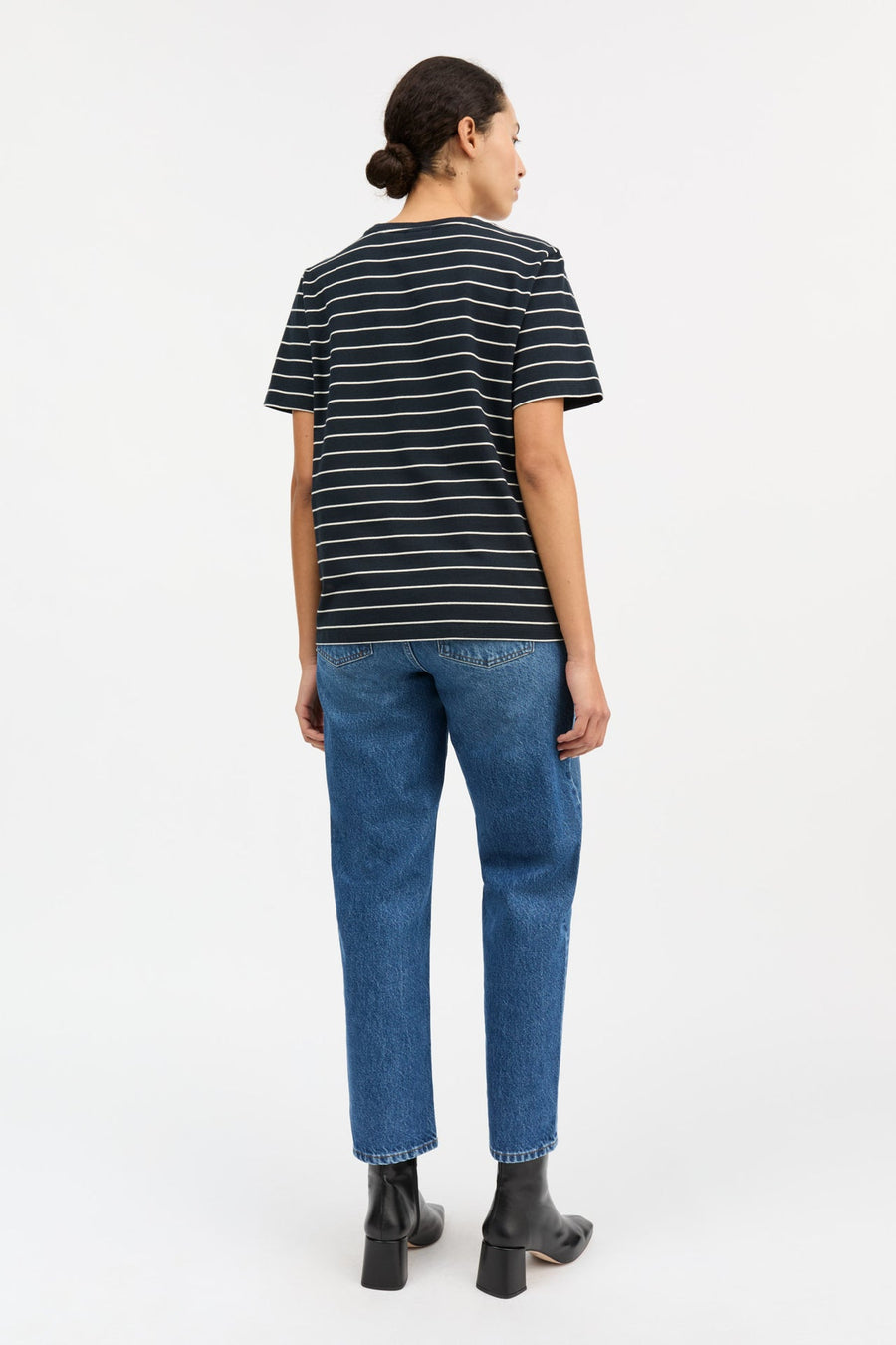 LOUI TEE - NAVY STRIPE