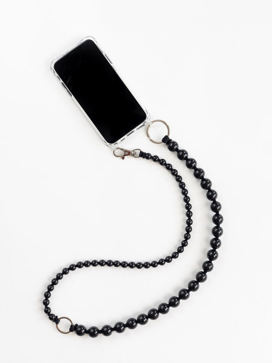 DOPPELHANDYKETTE LONG - BLACK