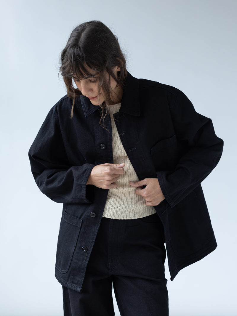 CHORE COAT - ONYX RINSE