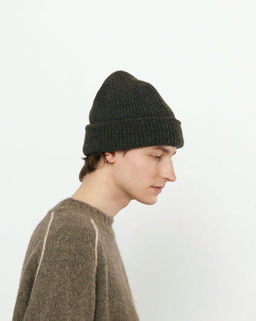 YAK WOOL BEANIE - CHARCOAL