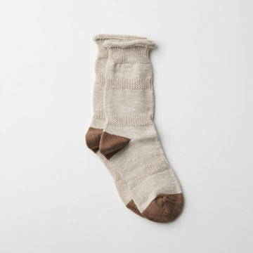 ORGANIC COTTON PLOOT SOCKS - BEIGE