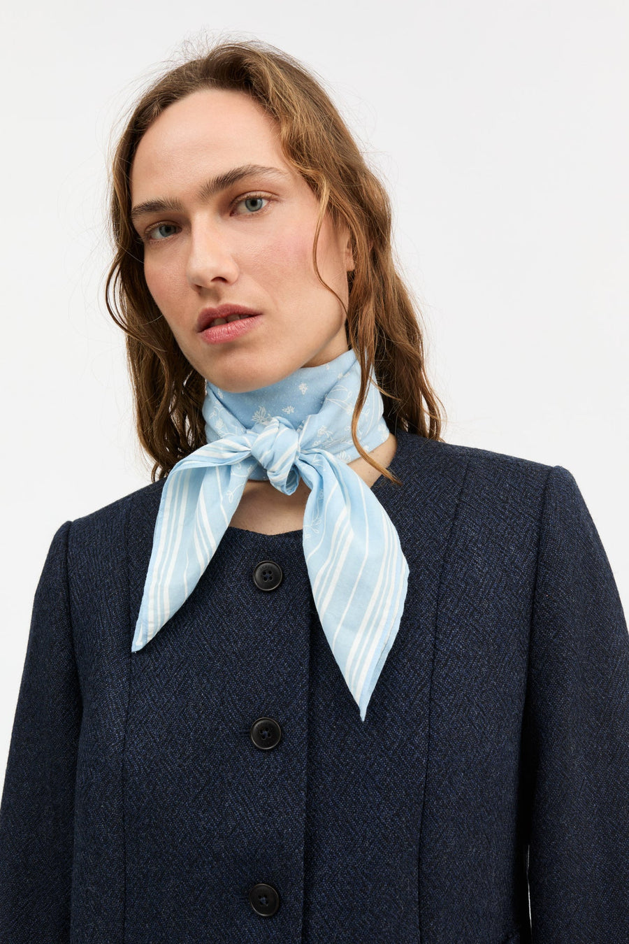 CLASSIC SCARF 90x90 - SKY BLUE