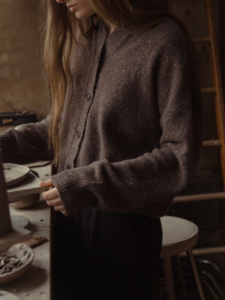 GISELE CARDIGAN - SABLE