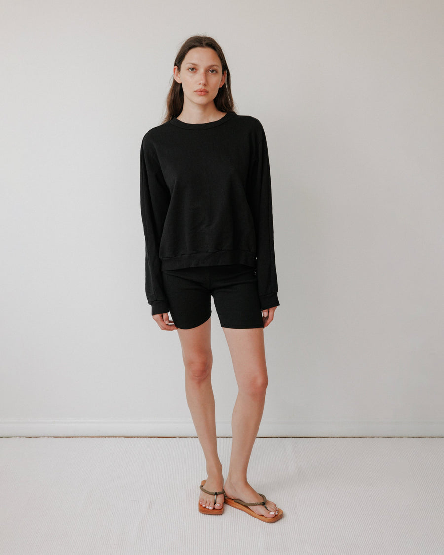 EASY SUMMER SWEATSHIRT - BLACK