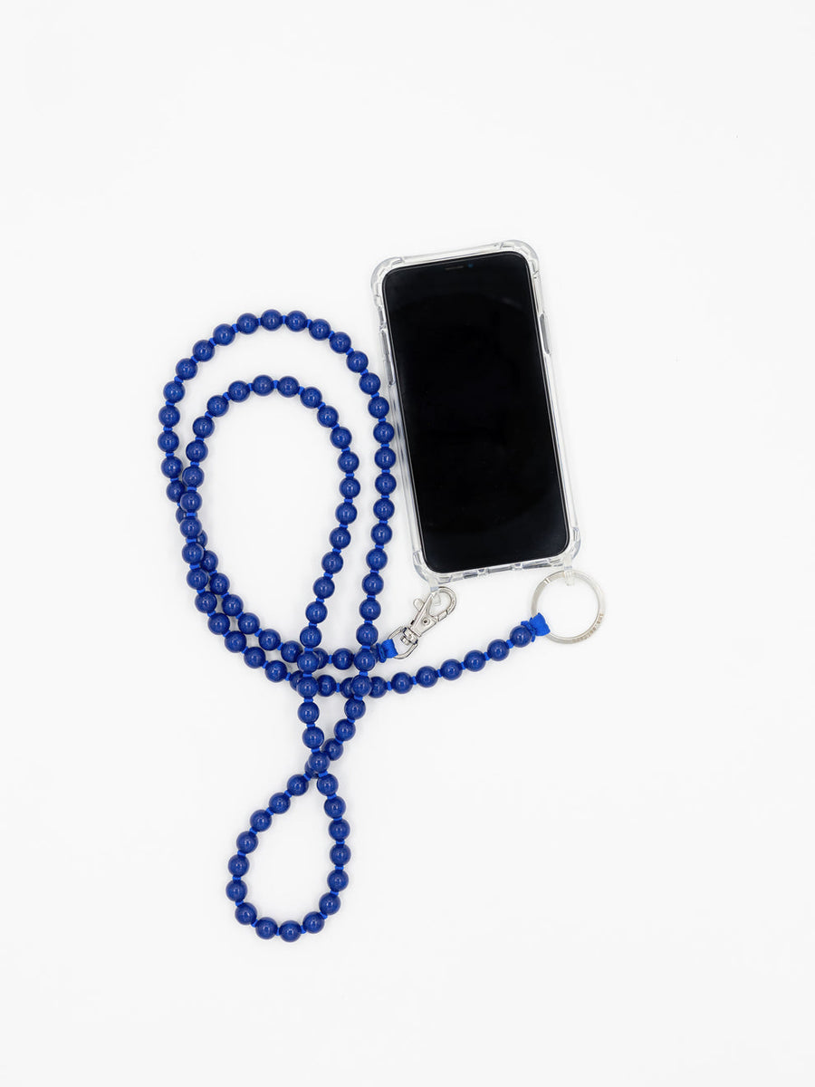 HANDYKETTE PHONE NECKLACE - SMALL PERLEN - BLUE