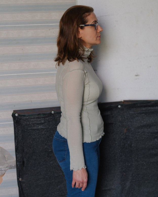 OMATO TURTLENECK - BRUN GREEN