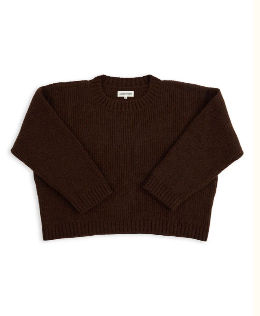 LUXE BLAKE PULLOVER - COCOA