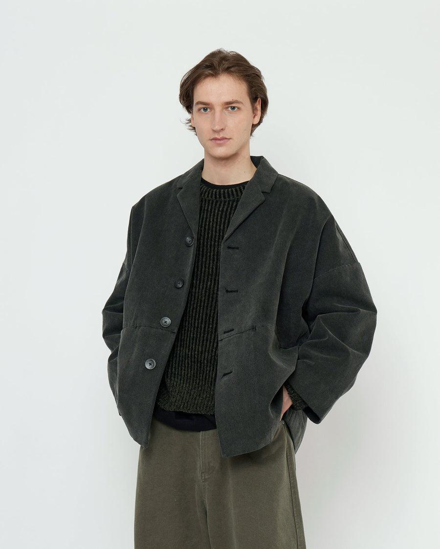 OVERSIZED BLAZER  - WASHED BLACK