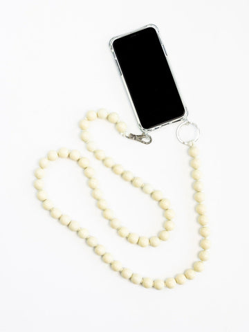 HANDYKETTE PHONE NECKLACE - BIG PERLEN - OPAL