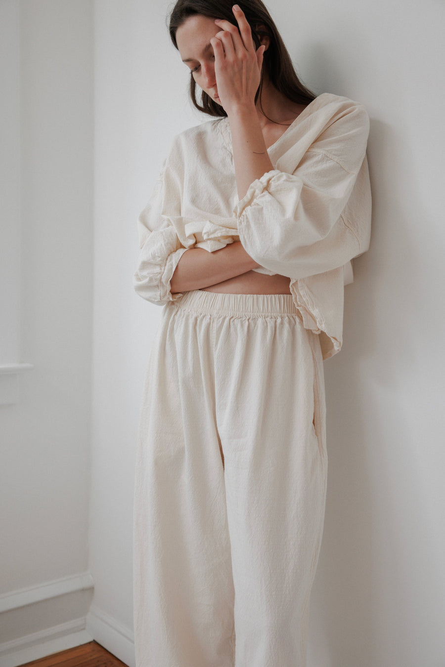 WIDE TROUSER - NATURAL