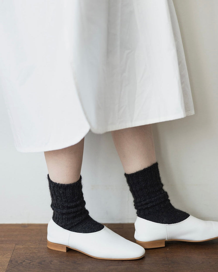 MOHAIR SOCKS - BLACK