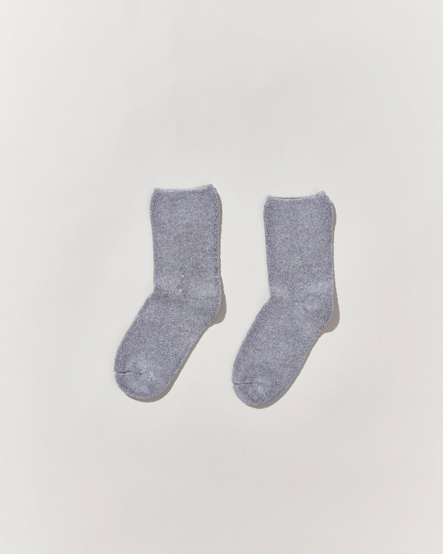 BUCKLE OVERANKLE SOCK - GREY MELANGE