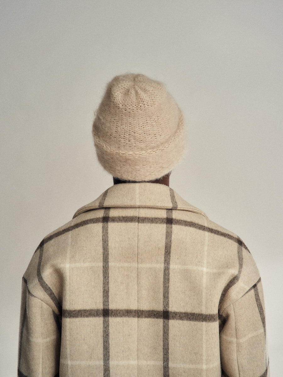 CLOUD MOHAIR BEANIE - OAT